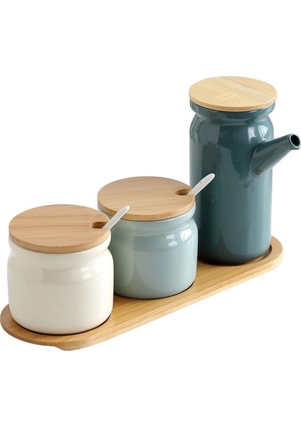 Çoklu Seramik Baharat Rafı Tuzluk Biber Sirke Yağı Şişesi Şeker Biber Çeşni Kutusu Baharat Saklama Kavanoz Seti Ev Mutfak (Yurt Dışından) fiyatları