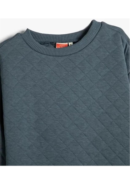 4Wmb10172Tk 715 Lacivert Erkek Bebek Pamuk Jersey Sweatshirt modelleri