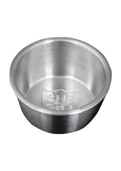 SILVER-40ML 304 Paslanmaz Çelik Yuvarlak Sirke Domates Daldırma Mutfak Aracı Meze Servis Tepsisi Sos Tabağı Sos Kabı (Yurt Dışından)