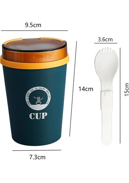 500ML Plastik Mavi Kahve Fincanı Taşınabilir Araba Bardağı Kahve Termal Kupa 300ML / 500ML 304 Paslanmaz Çelik Düz Içecek Haşlanma Önleyici Kahvaltı Vakum Yalıtımlı Şişe (Yurt Dışından)
