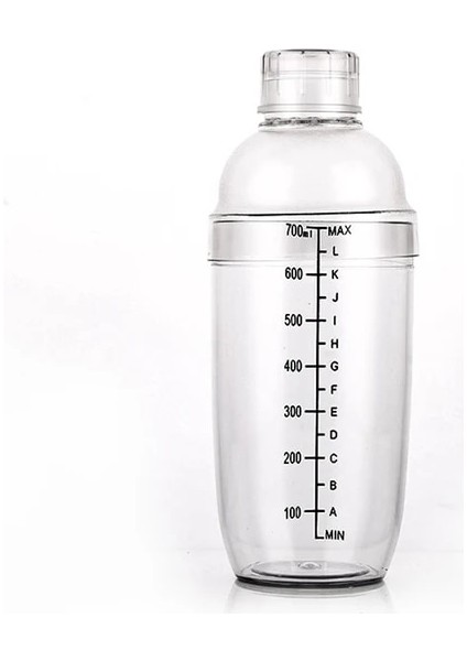 700 ml Yeni Sıcak Kokteyl Shaker Şeffaf Reçine Içecek Tumbler Mikser Ölçekli Bulaşık Makinesinde Yıkanabilir Shaker Dahili Süzgeç Içecek Shaker (Yurt Dışından)