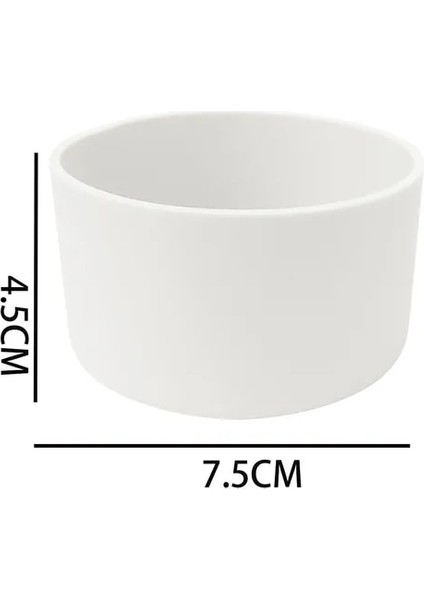 Beyaz 7.5cm 7.5/9cm Bardak Kapağı Spor Su Şişesi Kapağı Uzay Pot Silikon Kapak Kauçuk Alt Ped 32-40OZ Hidro Şişe Şişe (Yurt Dışından)