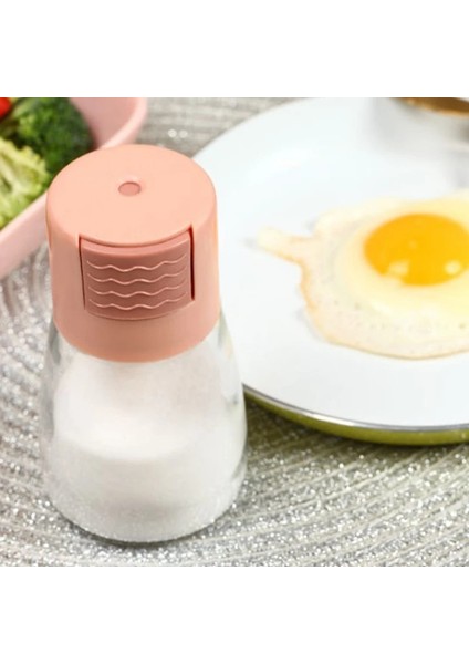 E Ölçülebilir Baharat Kavanoz Tuzluk Pres Tipi 180ML Kontrol Şişesi Biber Baharat Şeker Cam Konteyner Dağıtıcı Konserve Çalkalayıcı (Yurt Dışından) indirimleri