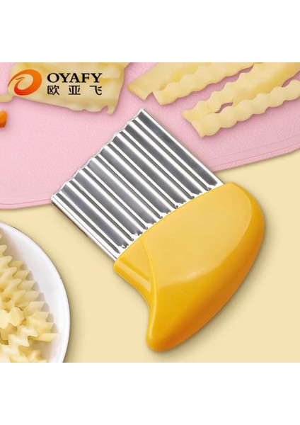 Erişte Kıyıcı Ev Tipi Patates Dilimleyici, Patates Cipsi Kesme Dalgası, Kurt Dişi Kesme Bıçağı, Patates Cipsi Modelleme Bıçağı, Çocuk Plastik (Yurt Dışından)