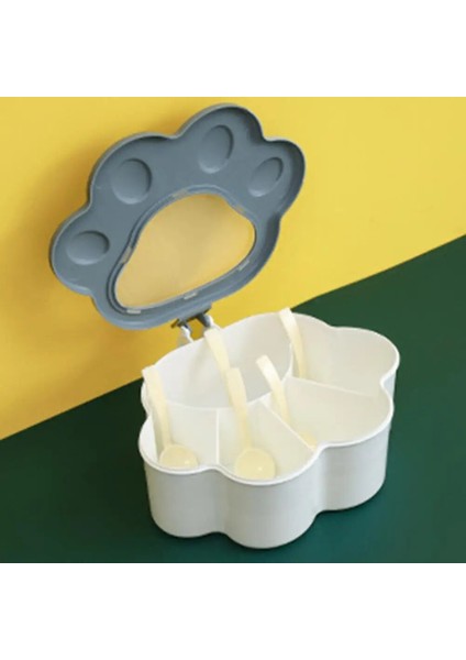 Yeşil 1 Takım Sağlam Baharat Kutusu Görünür Tasarım Çeşni Konteyneri Toz Geçirmez Düzenli Tutmak 5 Izgaralar Baharat Depolama Kavanoz Baharat Kutusu (Yurt Dışından) indirimleri