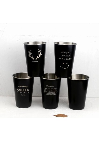 E 500 ml Northerneurope Ins Sanayi Tarzı 304 Paslanmaz Çelik Sprey Boya Bira Bardağı Soğuk Su Içecekler Bardak Ev Ofis Kullanımı Gargara Bardak (Yurt Dışından)