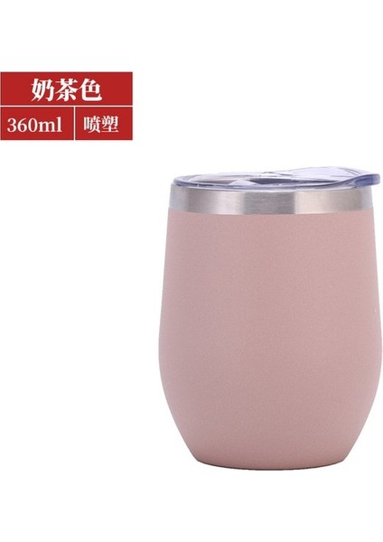 A13 12OZ Kahve Kupa Termos Bardak Içecek Bardak Kapaklı Paslanmaz Çelik Vakum Yalıtımlı Çift Duvar Kupa Xicaras Caneca Copo Termico (Yurt Dışından)