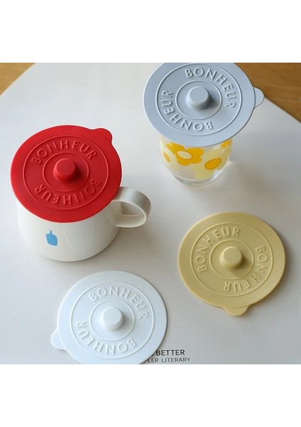 N2 Evrensel Silikon Cam Bardak Kapağı Toz Sızdırmazlık Kapağı Isı Sıcaklığı Koruma Kahve/süt Bardağı Dışbükey Saplı (Yurt Dışından) modelleri