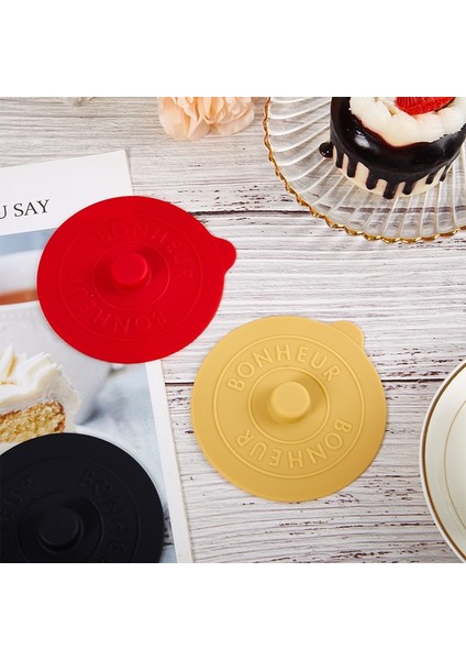 N2 Evrensel Silikon Cam Bardak Kapağı Toz Sızdırmazlık Kapağı Isı Sıcaklığı Koruma Kahve/süt Bardağı Dışbükey Saplı (Yurt Dışından) indirimleri