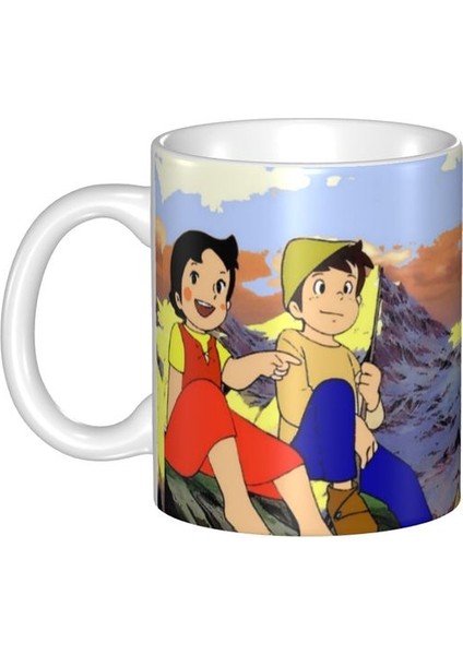 Stil 7 300 ml Alpler Dağ Kızı Mutlu Heidi Kahve Kupa Dıy Özel Seramik Kupa Yaratıcı Mevcut Açık Çalışma Kamp Bardak ve Kupalar (Yurt Dışından)