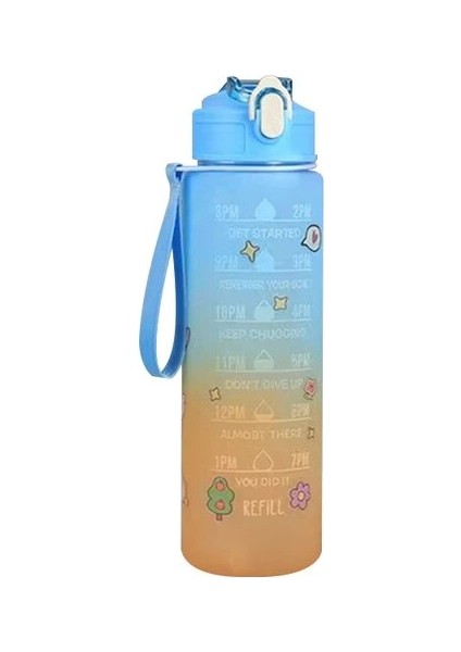 Mavi 900 ml 900 ml Su Şişesi Öğrenci Içme Pipetli Şişe Plastik Spor Su Bardağı Spor Sürahiler Spor Su Şişesi 32 Oz Uzay Bardağı (Yurt Dışından)