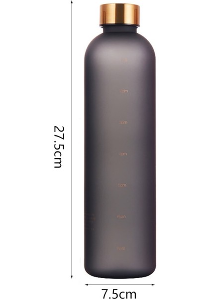 03 1000 ml 1 Litre Su Şişesi Motivasyon Içme Şişesi Spor Su Şişeleri Zaman Işaretleyici Çıkartmalar ile Taşınabilir Yeniden Kullanılabilir Plastik Bardaklar (Yurt Dışından)