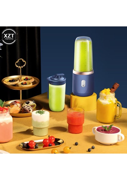 D Mini Taşınabilir 400 ml Elektrikli Meyve Sıkacağı USB Şarj Limon Portakal Meyve Suyu Sıkma Bardağı Smoothie Blenderı Makinesi Mutfak Aletleri (Yurt Dışından)