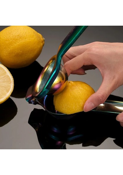 Altın 1 Adet Limon Sıkacağı Paslanmaz Çelik Portakal Meyve Sıkacağı Sıkacağı Portakal Sıkacağı Kolu Basın Çok Fonksiyonlu Mutfak Gereçleri (Yurt Dışından)