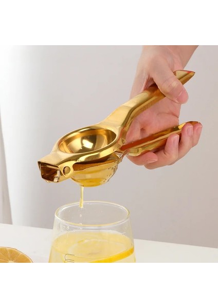 Altın 1 Adet Limon Sıkacağı Paslanmaz Çelik Portakal Meyve Sıkacağı Sıkacağı Portakal Sıkacağı Kolu Basın Çok Fonksiyonlu Mutfak Gereçleri (Yurt Dışından)