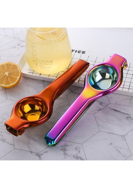Altın 1 Adet Limon Sıkacağı Paslanmaz Çelik Portakal Meyve Sıkacağı Sıkacağı Portakal Sıkacağı Kolu Basın Çok Fonksiyonlu Mutfak Gereçleri (Yurt Dışından)