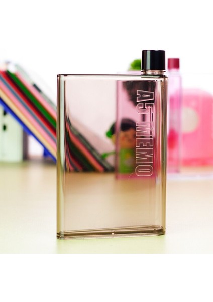 Sıyah 350 ml A6 A5 Su Şişesi Taşınabilir Kitap Kağıt Bardak Temizle Düz Içecek Su Isıtıcısı Dizüstü Doğa Sporları Su Şişesi Taşınabilir Şişelenmiş Su (Yurt Dışından) fırsatları