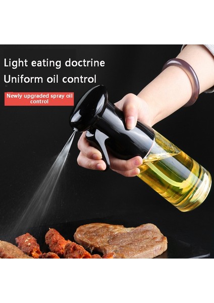 Siyah 500ML 200ML 300ML 500ML Yağ Spreyi Şişesi Mutfak Pişirme Zeytinyağı Dağıtıcı Kamp Barbekü Pişirme Sirkesi Soya Sosu Püskürtücü Kapları (Yurt Dışından) fiyatları