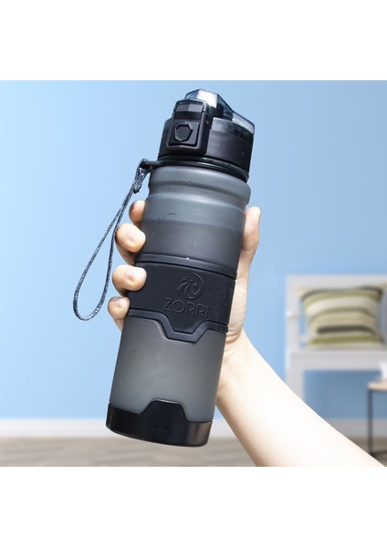Gri 500ML Bpa Içermeyen Plastik Su Şişesi Spor Için 400/500/700/1000ML Taşınabilir Sızdırmaz Drinkware Açık Spor Salonu Şişesi Bisiklet Şişesi (Yurt Dışından)