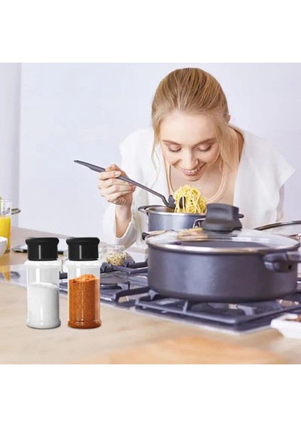 Kırmızı 1 Adet Baharat Kavanozları Baharat Tuz ve Biber Çalkalayıcı Organizatör Gıda Sınıfı Şeffaf Barbekü Çeşni Şişesi Mutfak Gadget (Yurt Dışından)