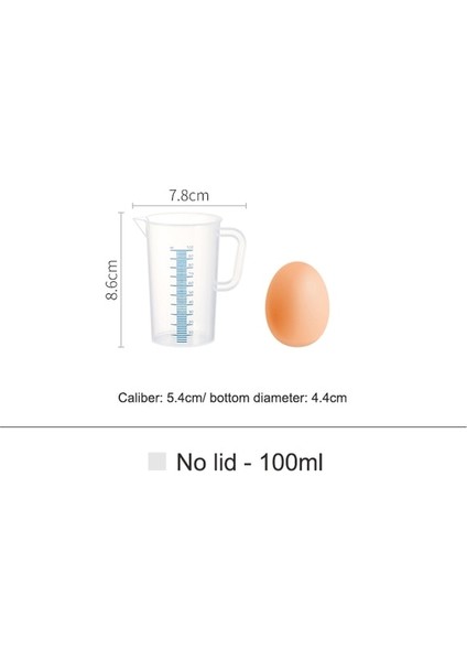 100 ml Shımoyama Plastik Ölçüm Fincan Mutfak Pişirme Mezun Sıvı Kabı Şeffaf Dekantör Şişe Ağzı Kek Karıştırma Fincan Kek Araçları (Yurt Dışından)