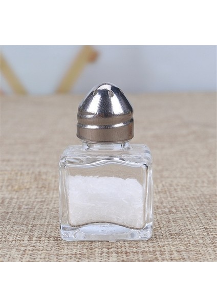Küçük Kare Mini Baharat Çalkalayıcı Şişeleri Cam Baharat Çeşni Kavanoz Mutfak Tuz ve Biber Çalkalayıcı Baharat Kutuları Mutfak Gadget Aracı (Yurt Dışından)