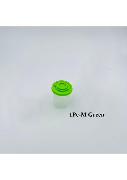 1pc-M Yeşil 1/3 Adet Mini Tuz ve Biber Çalkalayıcı Piknik Açık Mutfak Öğle Yemeği Kutusu Seyahat Baharat Temizle Renkli Kapaklı Plastik Mühürlü Kavanoz Dağıtıcı (Yurt Dışından)