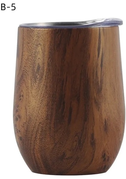 B-5 301-400ML U Yumurta Şekilli Çift Duvar Yalıtımlı 12OZ Paslanmaz Çelik Şarap Bardağı Şampanya Bardağı Parti Süslemeleri Mutfak Malzemeleri (Yurt Dışından)