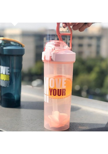 701-800ML Shaker Kupası Spor Shaker Kupası Protein Tozu Shaker Kupası Taşınabilir Büyük Kapasiteli Saman Plastik Son Moda Spor Su Şişesi (Yurt Dışından) fiyatları