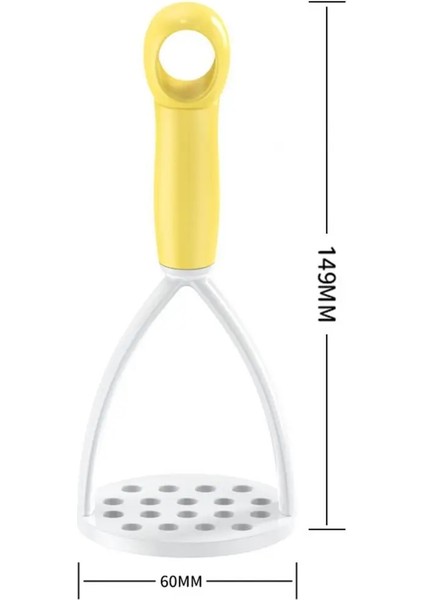 Sarı Patates Ezici Üniforma Örgü Emek Tasarrufu Sağlayan Polipropilen Presleme Tarzı Patates Pilav Püresi Mutfak Aracı Ev Için (Yurt Dışından) modelleri