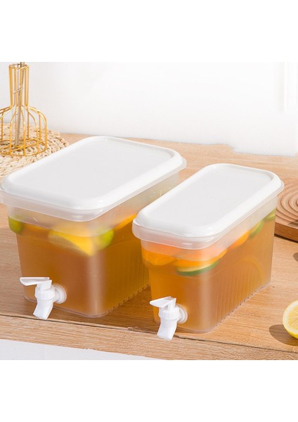 3.5l 3.5/5l Soğuk Su Isıtıcısı Buzdolabı Musluk Limonata Drinkware Şişe Pot Içecek Dispenseri Ev Serin Meyve Içecekleri Su Kovası (Yurt Dışından)