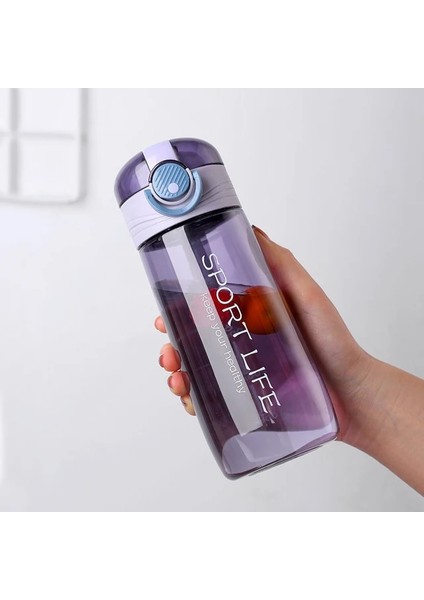 520ML Mor A 780ML Spor Su Şişesi Açık Su Pipetli Şişe Plastik Taşınabilir Su Bardağı Dinkware Kamp Bisiklet Şişesi Mutfak Aletleri (Yurt Dışından)
