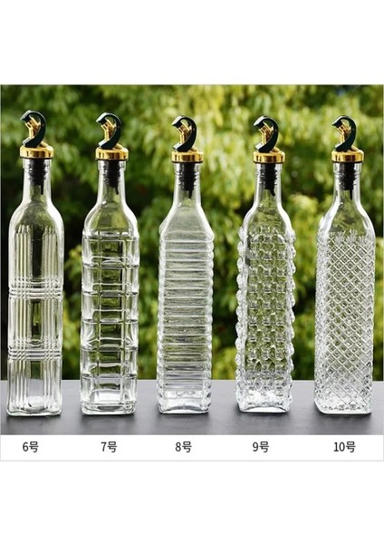 Stil 4 500 ml Şeffaf Cam Zeytinyağı Şişesi Sızdırmaz Mutfak Baharat Soya Sosu Sirke Basın Tipi Cruet Barbekü Şişesi (Yurt Dışından) fırsatları