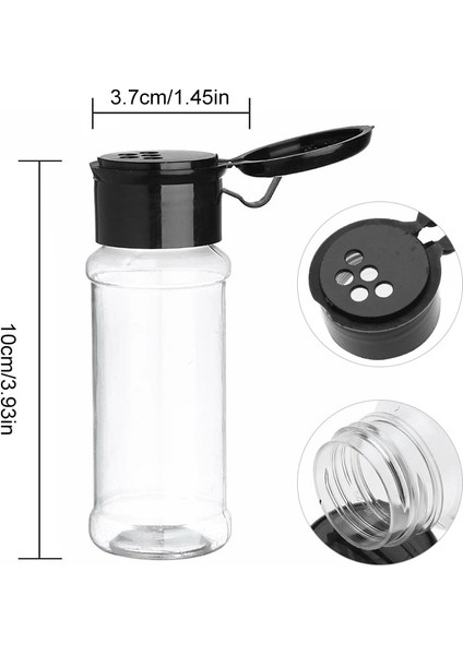 F 5/10/15/20 Adet Baharat Kavanozları Etiketli Plastik Şeffaf Baharat Şişesi Kapları Baharat Biber Tuz Cocina Mutfak Baharat Kavanoz (Yurt Dışından) fiyatları
