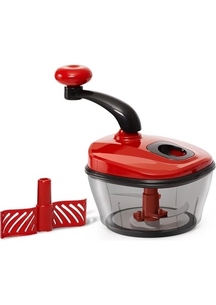 Kırmızı Manuel Gıda Parçalayıcı Sebze Hızlı Doğrayıcı Gıda Dicer Kıyma Mikser Blender Sarımsak Salata Fındık Vb Mutfak Aksesuarları Alet (Yurt Dışından)