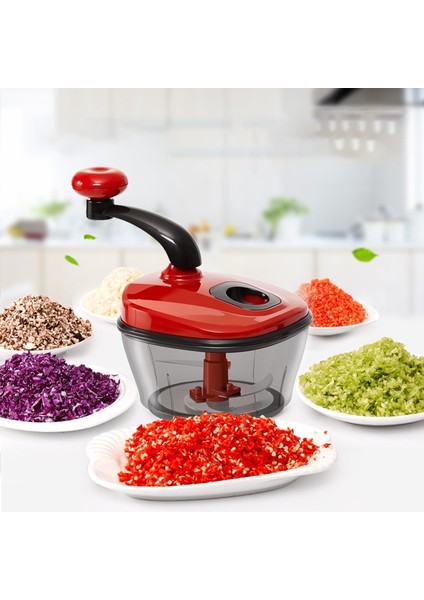 Kırmızı Manuel Gıda Parçalayıcı Sebze Hızlı Doğrayıcı Gıda Dicer Kıyma Mikser Blender Sarımsak Salata Fındık Vb Mutfak Aksesuarları Alet (Yurt Dışından) fiyatları