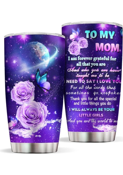 Stil 3 Kırmızı Gül Desen Paslanmaz Çelik 20 Oz Bardak Kapaklı Vintage Romantik Temalı Hediyeler Kadın Kızlar Için Sevgililer Günü Hediyesi (Yurt Dışından) fiyatları