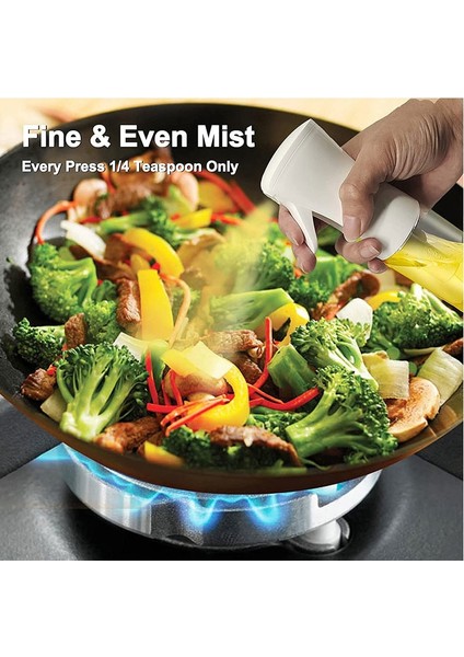 300 ml Beyaz Mutfak Yağı Dağıtıcı Yağ Spreyi Şişesi Zeytinyağı Dağıtıcı Soya Sosu Şişesi Airfryer Salata Barbekü Pişirme Için Sprey Yağ Püskürtücü (Yurt Dışından) fırsatları