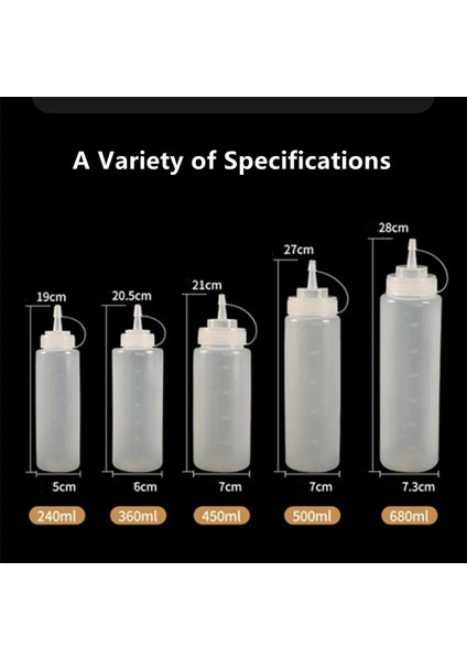 450ML 240/360/450/500/680ML Sıkma Çeşni Şişesi Kapaklı Ketçap Hardal Sıcak Soslar Zeytinyağı Şişeleri Mutfak Aksesuarları (Yurt Dışından) modelleri