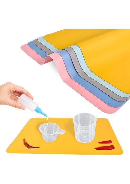 Gül 40X30CM 14 Renk Silikon Ped Su Geçirmez Placemat Masa Mat Isı Yalıtım Yastığı Anti-Patinaj Yıkanabilir Reçine Ped Dıy Uv Epoksi El Sanatları Için (Yurt Dışından) fırsatları