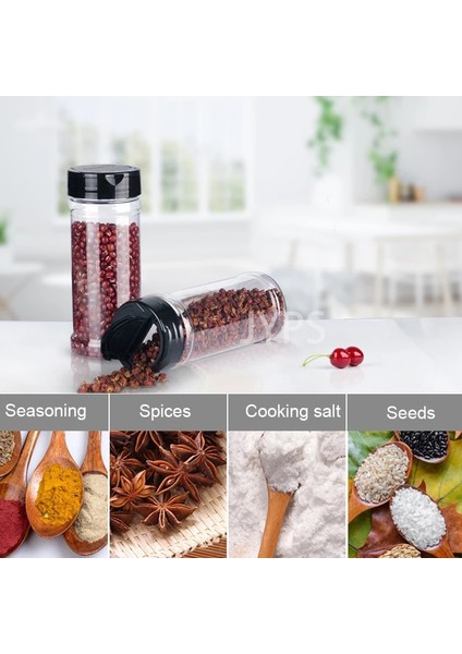 15 Şişe 5/10/15/20 Adet Tuz ve Biberlikler Baharat Kavanozları Baharat Konteyneri Plastik Bpa Içermez Teneke Kutu Seti Mutfak Şekerlik (Yurt Dışından)