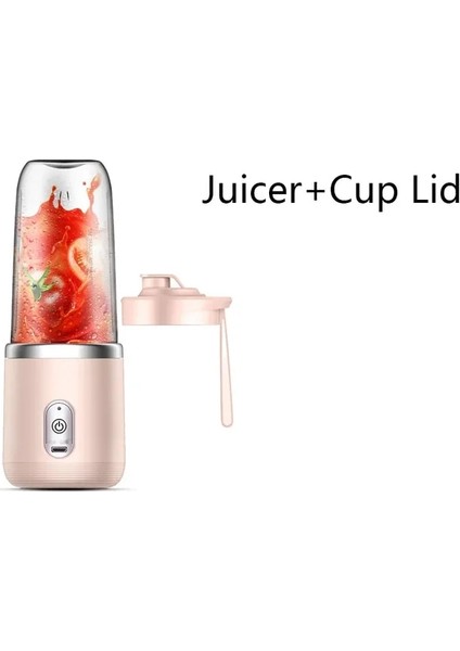 O 6 Bıçaklı 400 ml Taşınabilir Elektrikli Meyve Sıkacağı Bardağı USB Şarj Edilebilir El Smoothie Blender Meyve Karıştırıcılar Milkshake Yapımcısı Makinesi Gıda Sınıfı Karıştırma (Yurt Dışından)