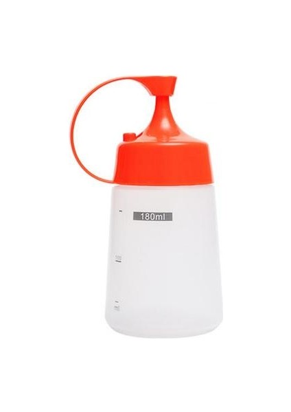 Turuncu 180 ml Pratik Sızdırmaz Sıkılabilir Şişe Yağ Şişesi Temizle Ölçekli Çok Kullanımlı Plastik Çok Amaçlı Toz Geçirmez Yağ Şişesi Ev Mutfak Için (Yurt Dışından)