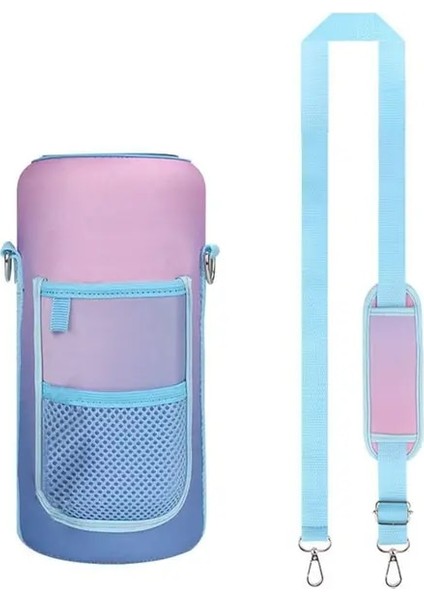 Renk 1 Yaratıcı Taşınabilir 2 Litre Anti-Sıcak Bardak Kol Açık Seyahat Su Şişesi Tutucu Bardak Taşıyıcı Yalıtımlı Bardak Tutucu Çanta (Yurt Dışından)