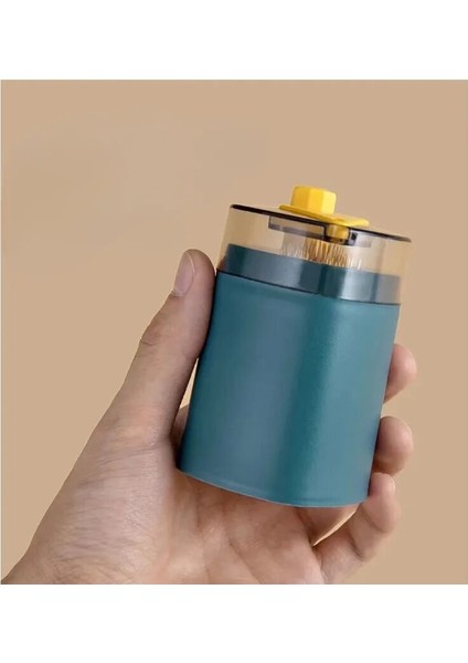 Iskandinav Mavi Yaratıcı Otomatik Kürdan Kutusu Ev Basın Tipi High-End Restoran Kürdan Tutucu Taşınabilir Kürdan Şişesi Kürdan Kavanoz (Yurt Dışından) fırsatları