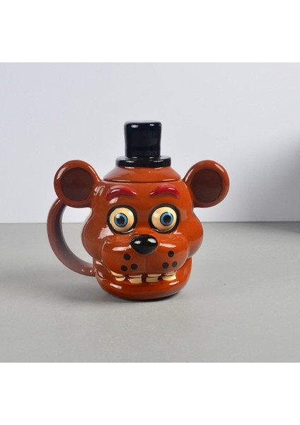 Kupa 401-500 ml Yaratıcı Kupa Oyuncak Ayı Gece Yarısı Harem Freddy Bebek Kupa Komik Süs Kupa Freddy 3D Seramik Kupa (Yurt Dışından)