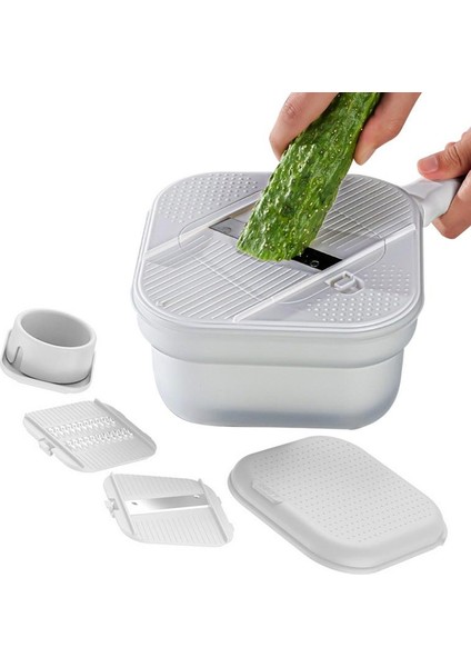 Azure Mavi Manuel Sebze Doğrayıcı Çok Fonksiyonlu Patates Manuel Parçalayıcı Dilimleyici Turp Rende Mutfak Aracı Kullanışlı Soyucu ve Kesici (Yurt Dışından) fırsatları