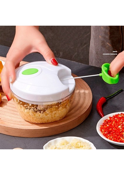 Yeşil 400 ml Kırıcı Sebze Doğrayıcı Pişirme Mutfak Soğan Sarımsak Aksesuarları Kesici Sarımsak Manuel Kırıcı Gıda Mini (Yurt Dışından) fırsatları