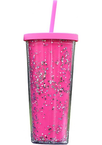Mavi Buzlu Kahve Fincanı Çift Duvar Yeniden Kullanılabilir Su Dolum Buzlu Soğuk Içecek Çay Drinkware Bardak Su Bardağı Ofis Malzemeleri (Yurt Dışından)