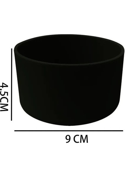 Siyah 9cm 7.5/9cm Silikon Kap Kol Uzay Pot Silikon Çizme Kauçuk Alt Ped 32-40OZ Hidro Şişe Su Şişesi Mutfak Için Evrensel (Yurt Dışından)